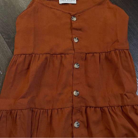 Burnt Orange Ruffle Tank - Picture 2 of 5